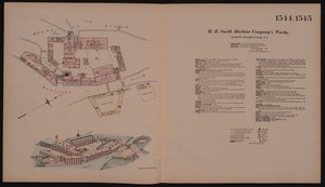 Usine de la H.B. Smith Machine Company, Smithville, Burlington, New Jersey, Hexamer General Survey, 1881 - Ernest Hexamer