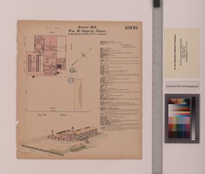 Record Mill, Elkton, Maryland, Hexamer General Surveys, 1884 - Ernest Hexamer