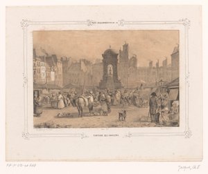 Vue de la Fontaine des Innocents à Paris - Ernest Jaime
