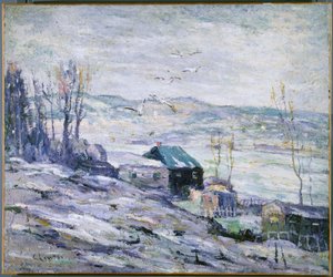 Journée venteuse, Bronx River - Ernest Lawson
