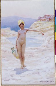 Fille algérienne avec une cruche - Ernest Louis Lessieux
