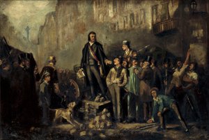 Alphonse Baudin (1811-51) sur la barricade du Faubourg Saint-Antoine le 3 décembre