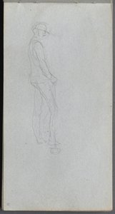 Carnet de croquis, page 11 : Figure de profil