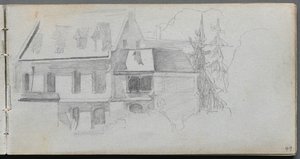 Carnet de croquis, page 49 : Étude architecturale