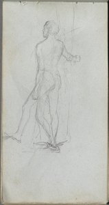 Carnet de croquis, page 60 : Étude de nu masculin
