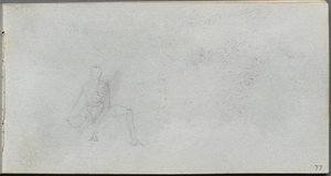 Carnet de croquis, page 77 : Étude de figure