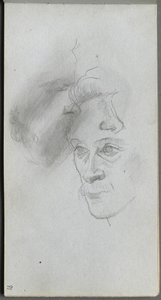 Carnet de croquis, page 81 : Étude de visages