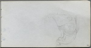 Carnet de croquis, page 93 : Étude d