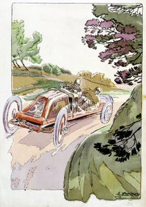 Circuit de la Sarthe en Renault - Ernest Montaut