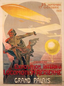 Affiche pour la première exposition internationale de locomotion aérienne, 25 septembre - 17 octobre