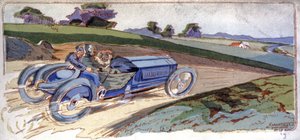 Le Brasier de Thery prend la tête de la coupe automobile Gordon Bennett