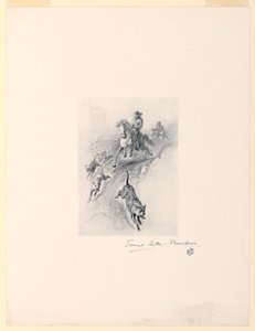 Tannery, avec ses chiens, est arrivé au galop dans le canyon - Ernest Thompson Seton