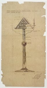 Design pour un lutrin en ébène incrusté d