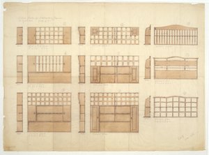 Designs pour des étagères à vaisselle, des buffets et des dressoirs en chêne anglais