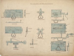 Designs pour des verrous et des loquets en fer - Ernest William Gimson