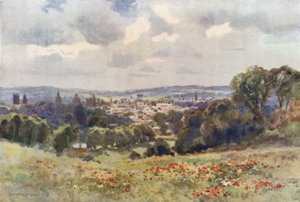 Oxford depuis Headington Hill - Ernest William Haslehust
