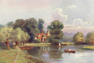 Rivière Thames : Abbaye de Medmenham - Ernest William Haslehust