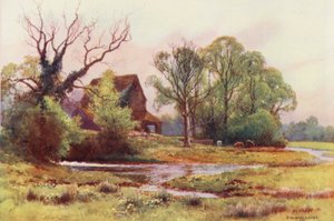 Rivière Thames : Upper Somerford Mill - Ernest William Haslehust