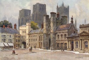 La place du marché, Wells - Ernest William Haslehust