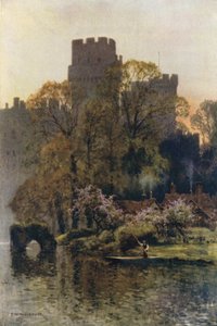 Château de Warwick depuis la Rivière
