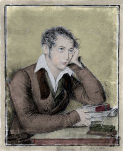 Portrait du patriote, philosophe, penseur politique Carlo Cattaneo (1801-1869)