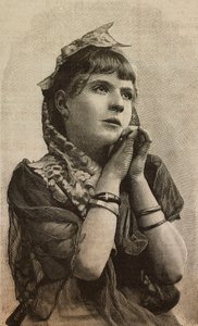 Fille, gravure par Ernesto Mancastroppa d