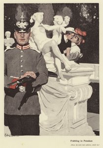 Printemps à Potsdam (lithographie en couleur)