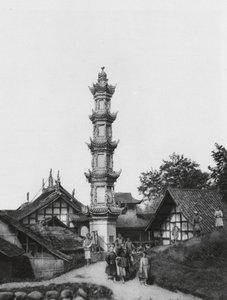 Kiungchou, Szechuan, Village - Ernst Boerschmann