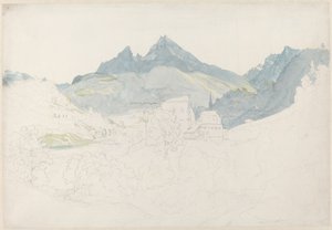 Berchtesgaden avec le sommet du Watzmann au loin - Ernst Fries
