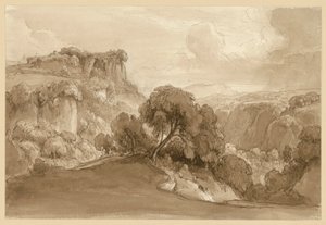Paysage montagneux italien boisé - Ernst Fries