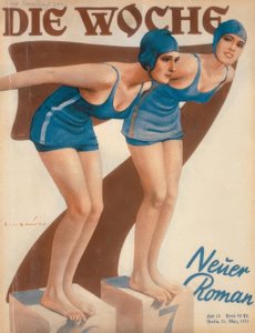 Nageuses au départ / E. Heilemann
