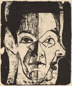 Étude de tête - Ernst Ludwig Kirchner