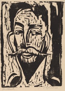 Tête du Prof. Dr. Graef - Ernst Ludwig Kirchner