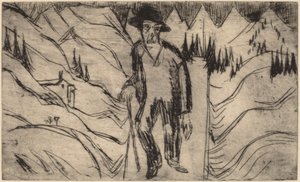 Le vagabond, 1922 - Ernst Ludwig Kirchner