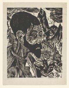 Sennkopf (Martin Schmied) - Ernst Ludwig Kirchner (signed by artist)