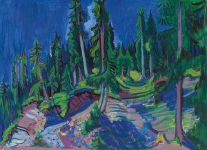 Étude de forêt de montagne. 1936