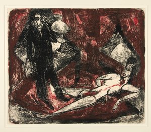 Der Moerder (Le meurtrier), illustration pour Zola - Ernst Ludwig Kirchner