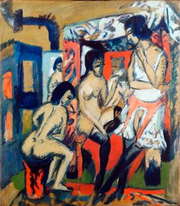 Femmes nues dans un studio