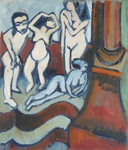 Quatre sculptures en bois (recto)