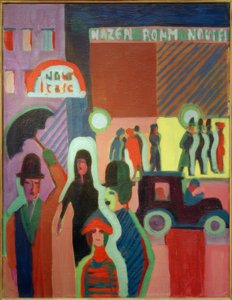 Grand magasin sous la pluie