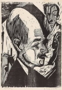 Tête du Dr. Bauer - Ernst Ludwig Kirchner