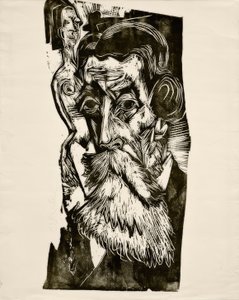 Tête de Ludwig Schames - Ernst Ludwig Kirchner
