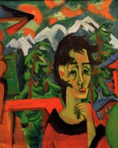 Fille au foehn - Ernst Ludwig Kirchner