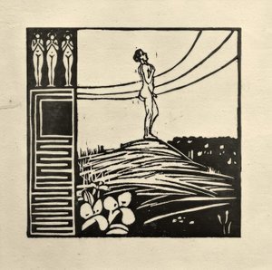 Figure masculine sur une montagne (Le Désir) - Ernst Ludwig Kirchner