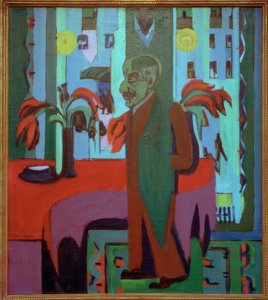 Max Liebermann dans son atelier - Ernst Ludwig Kirchner
