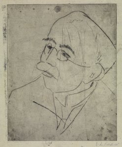 Portrait de Gustav Schiefler I - Ernst Ludwig Kirchner