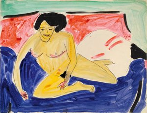 Nu assis sur un divan, 1909