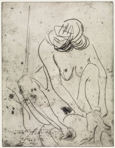 Une jeune fille en train de se sécher / Deux femmes en train de se baigner - Ernst Ludwig Kirchner