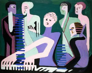 Chanteur au piano (pianiste)