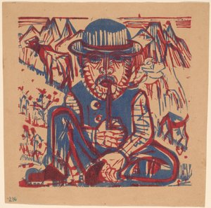 Paysans fumant - Ernst Ludwig Kirchner